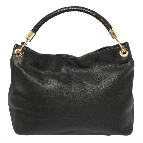Michael Kors Black Soft Leather Skorpios Hobo - Picture 3 of 7